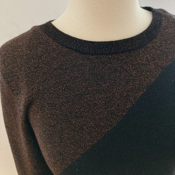 & OTHER STORIES Wool Blend Glitter Sweater, Black, S - Picture 6 of 10